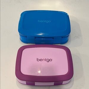 Bentgo Blue and Pink Food Storage Containers